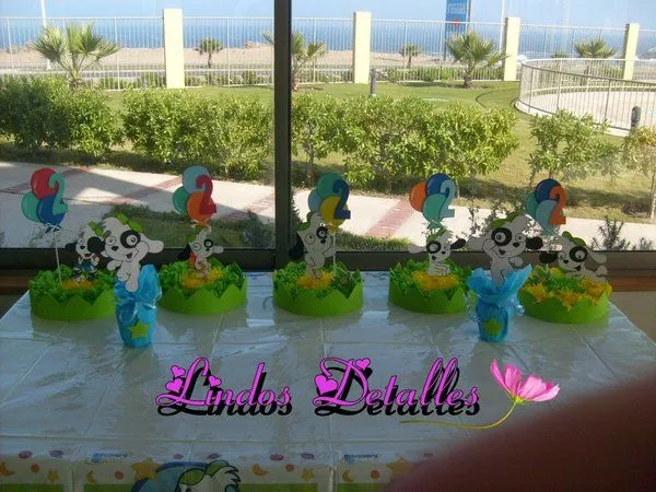 MuyAmeno.com: Fiestas Infantiles, Decoración Doki, Centros de Mesa