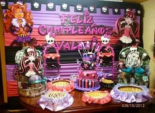 MuyAmeno.com: Fiestas Infantiles, Decoración Monster High MuyAmeno.com: Fiestas Infantiles, Decoración Monster High