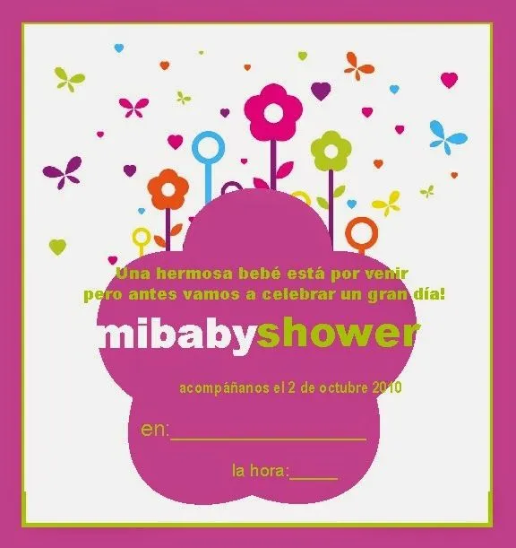 MuyAmeno.com: Tarjetas e Invitaciones de Baby Shower para Niñas ...