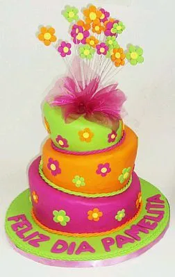 MuyAmeno.com: Tortas con Flores para Fiestas Infantiles, parte 1 MuyAmeno.com: Tortas con Flores para Fiestas Infantiles, parte 1