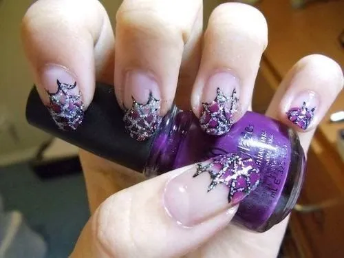 MuyAmeno.com: Uñas Decoradas con Telarañas, parte 4 MuyAmeno.com: Uñas Decoradas con Telarañas, parte 4