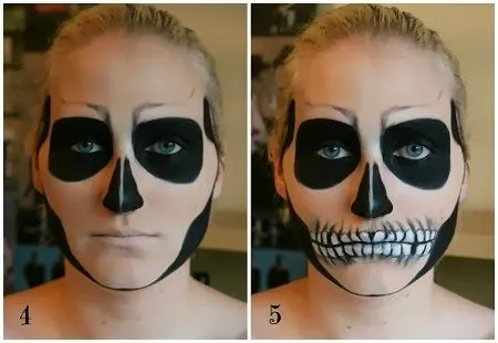 MuyVariado.com: Caras Pintadas para Halloween, Diseño Calavera