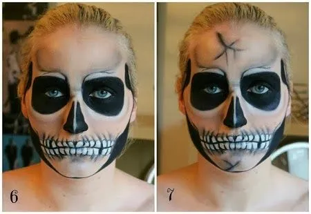 MuyVariado.com: Caras Pintadas para Halloween, Diseño Calavera