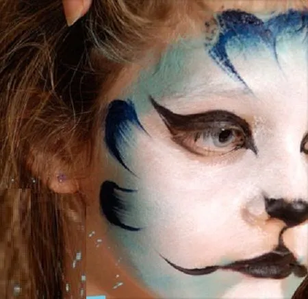 MuyVariado.com: Caritas Pintadas, Diseño Gato, Paso a Paso MuyVariado.com: Caritas Pintadas, Diseño Gato, Paso a Paso