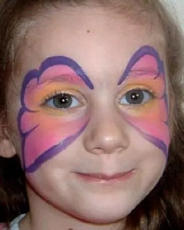 MuyVariado.com: Cómo Hacer Caritas Pintadas, Diseño Mariposa