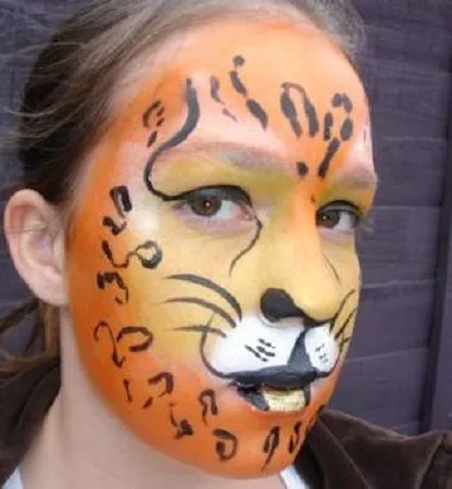 MuyVariado.com: Cómo hacer Caritas Pintadas, Diseño Tigre, Paso a Paso MuyVariado.com: Cómo hacer Caritas Pintadas, Diseño Tigre, Paso a Paso