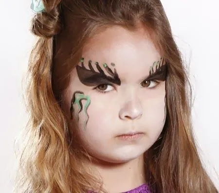 MuyVariado.com: Caritas Pintadas para Niñas, Diseño Bruja para ...