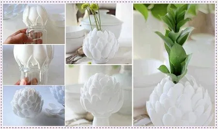 MuyVariado.com: Florero con Cucharas Descartables, Manualidades ...