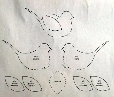 Moldes para hacer palomas - Imagui