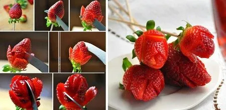 MuyVariado.com: Rosas Rojas con Fresas, Postres Originales, Ideas ... MuyVariado.com: Rosas Rojas con Fresas, Postres Originales, Ideas ...