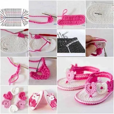 MuyVariado.com: Sandalias Tejidas, Crochet Facil MuyVariado.com: Sandalias Tejidas, Crochet Facil
