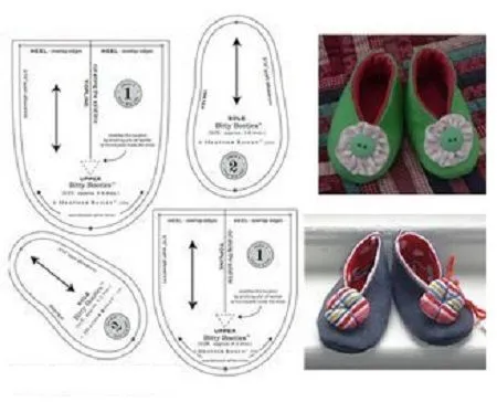 MuyVariado.com: Zapatos para Bebes, Moldes Faciles de Hacer, Ideas ...