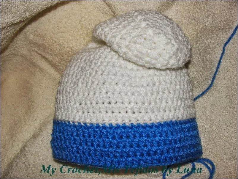 My Crochet , Mis Tejidos by Luna: Patron de el Gorro Pitufo :) My Crochet , Mis Tejidos by Luna: Patron de el Gorro Pitufo :)