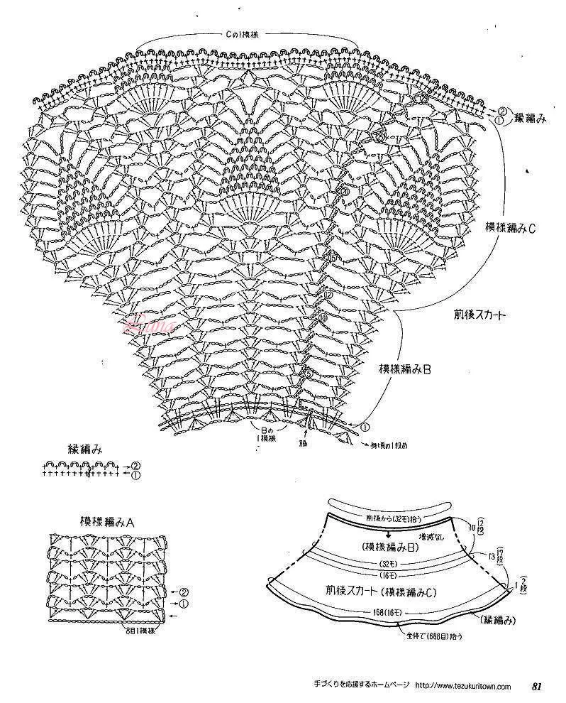 My Crochet , Mis Tejidos: Vestido Tejido en PiÑAS para Niñas.