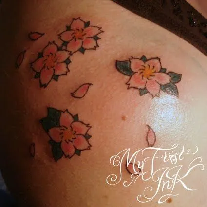 My first Ink: Flores de cerezo " Cherry blossoms" My first Ink: Flores de cerezo " Cherry blossoms"