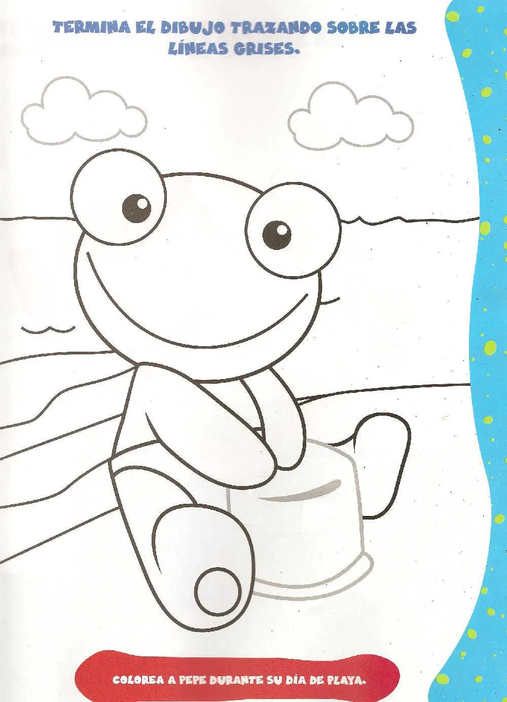 My Little House Silvita Blanco, Sapo Pepe para pintar