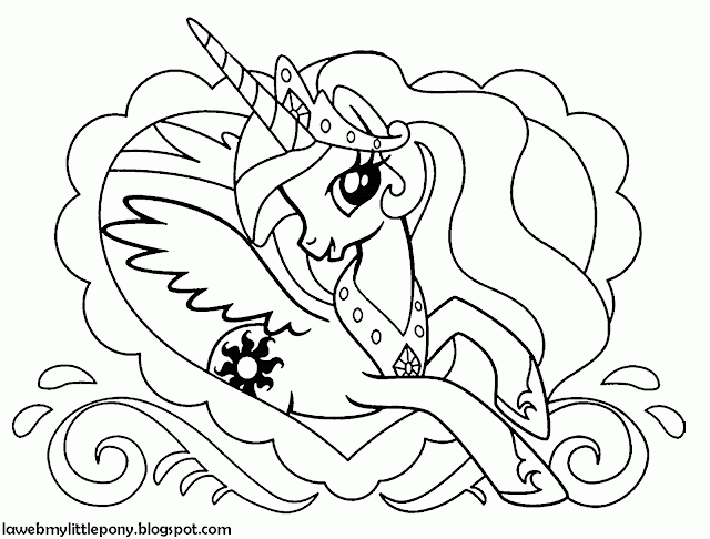 My little pony para colorear princesa celestia - Imagui