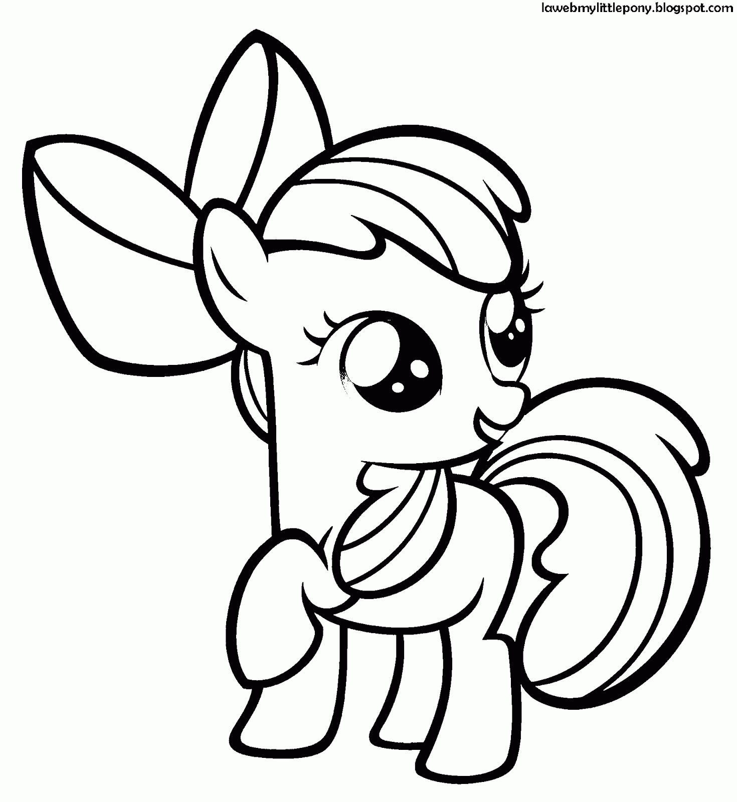 My Little Pony: Dibujos para colorear de Apple Bloom de My Little Pony My Little Pony: Dibujos para colorear de Apple Bloom de My Little Pony