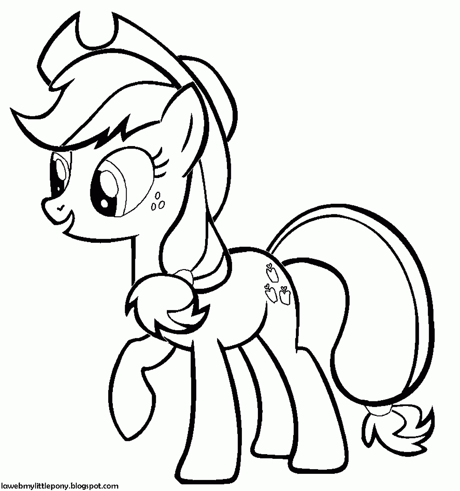 My Little Pony: Dibujos para colorear de Applejack de My Little Pony