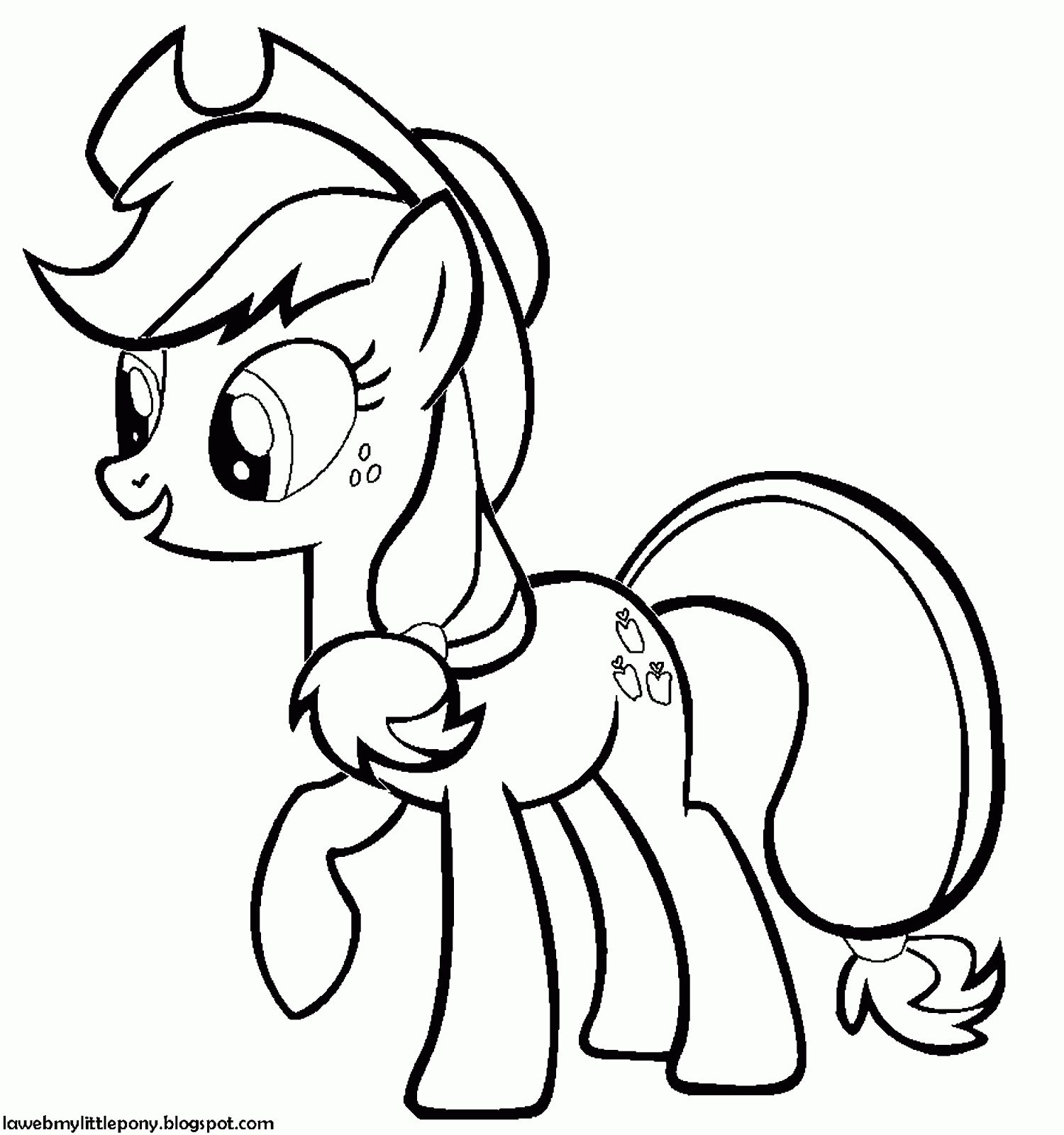 My Little Pony: Dibujos para colorear de Applejack de My Little Pony My Little Pony: Dibujos para colorear de Applejack de My Little Pony