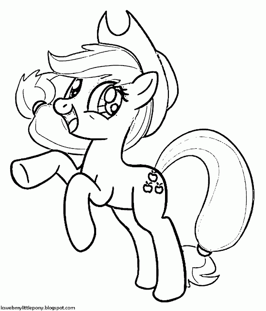 My Little Pony: Dibujos para colorear de Applejack de My Little Pony My Little Pony: Dibujos para colorear de Applejack de My Little Pony