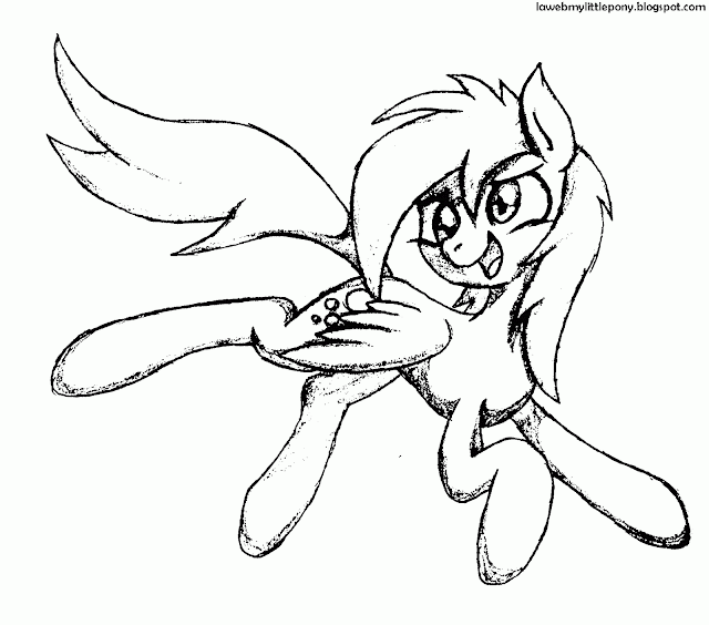 My Little Pony: Dibujos para colorear de Derpy Hooves de My Little ...