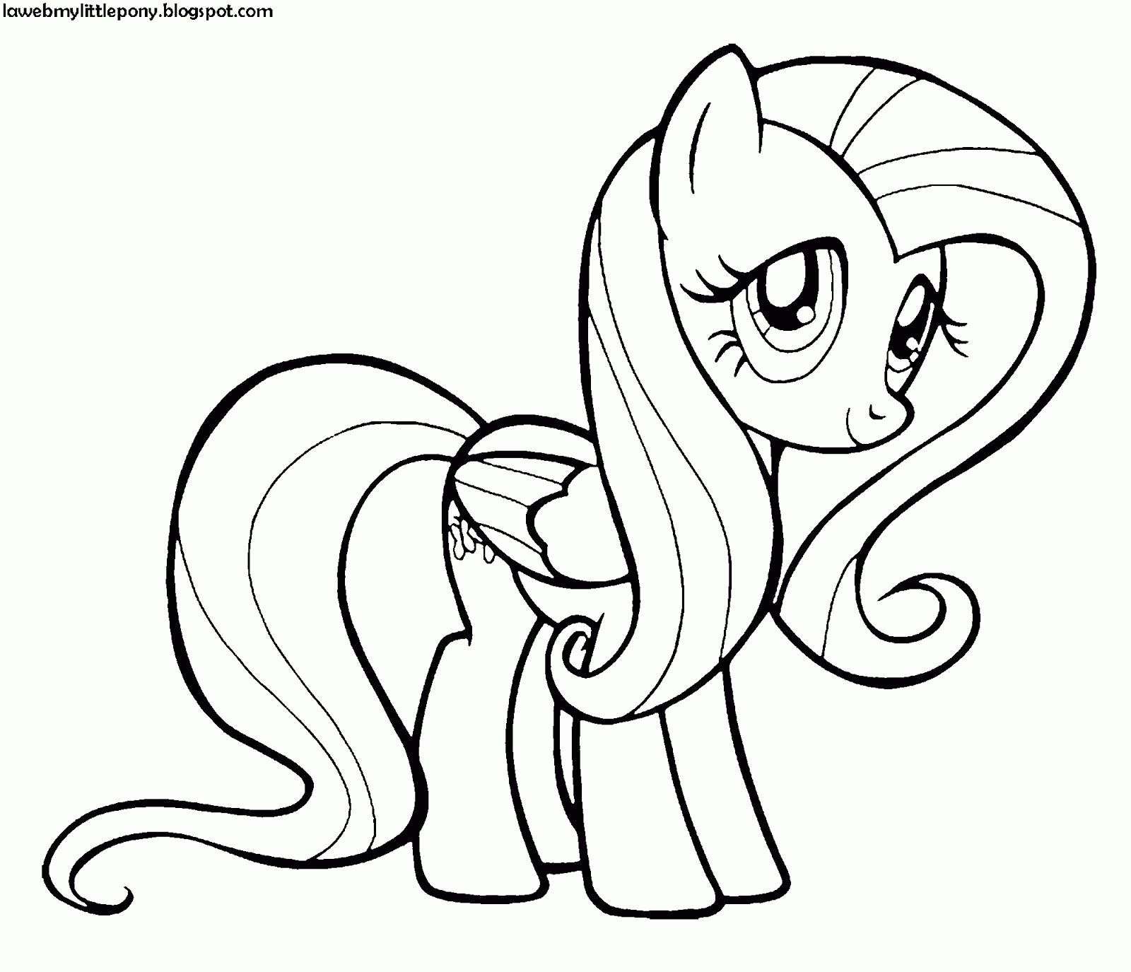 My Little Pony: Dibujos para colorear de Fluttershy de My Little Pony