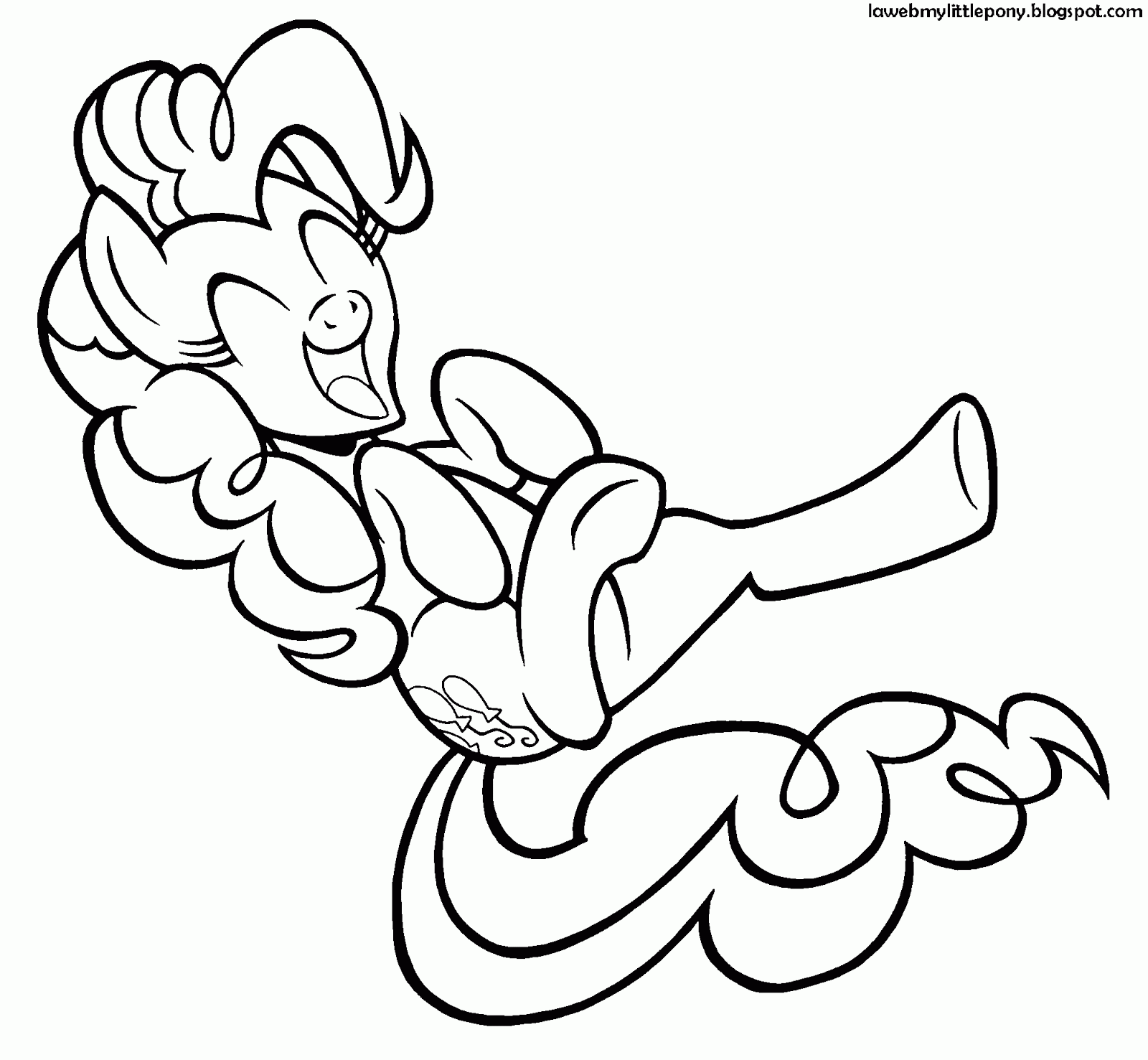 My Little Pony: Dibujos para colorear de Pinkie Pie de My Little Pony