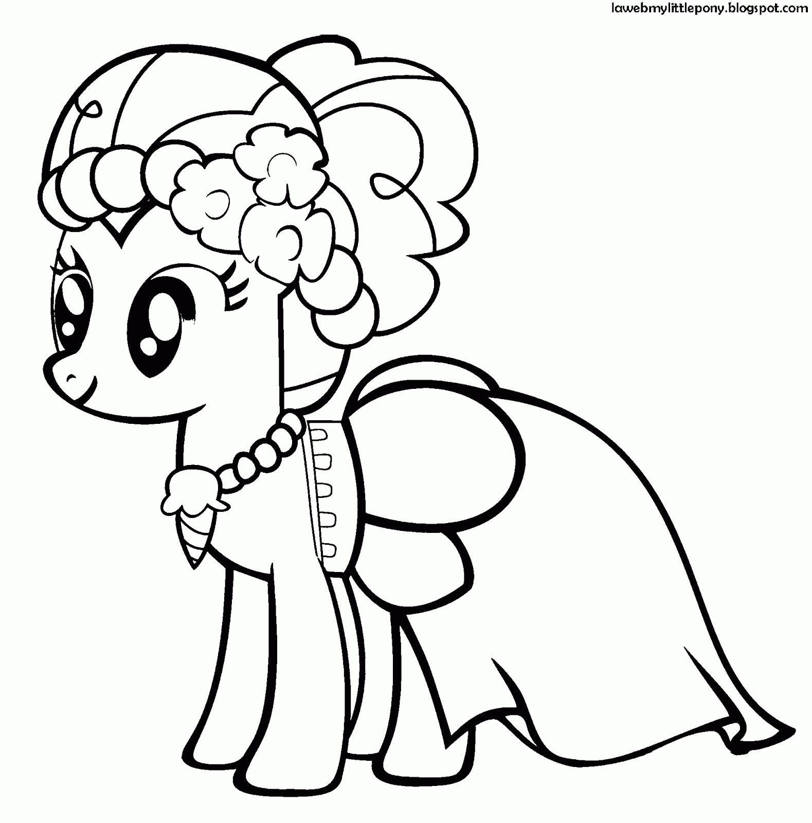 My Little Pony: Dibujos para colorear de Pinkie Pie de My Little Pony