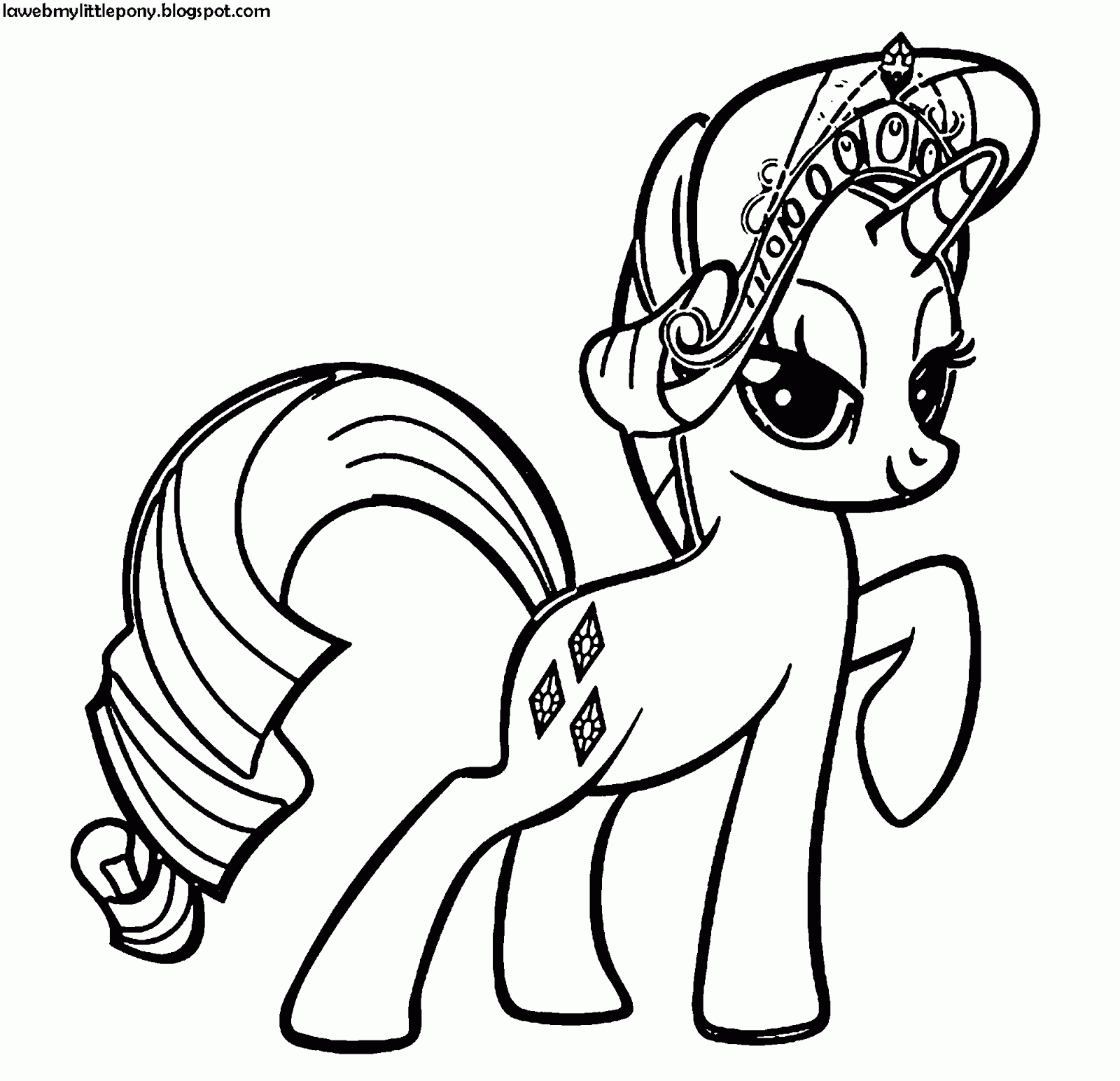 My Little Pony: Dibujos para colorear de Rarity de My Little Pony My Little Pony: Dibujos para colorear de Rarity de My Little Pony
