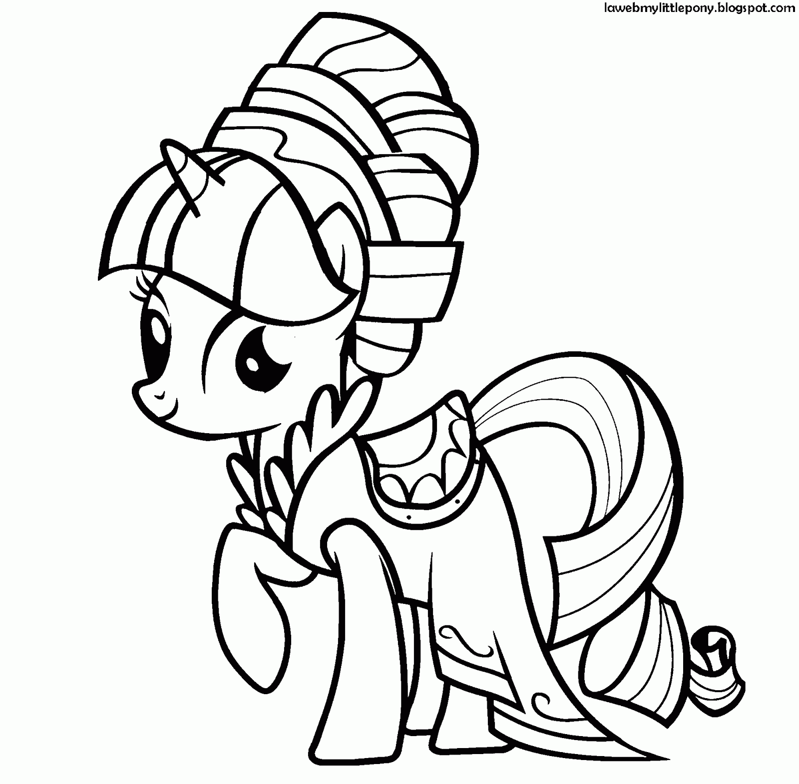 My Little Pony: Dibujos para colorear de Rarity de My Little Pony