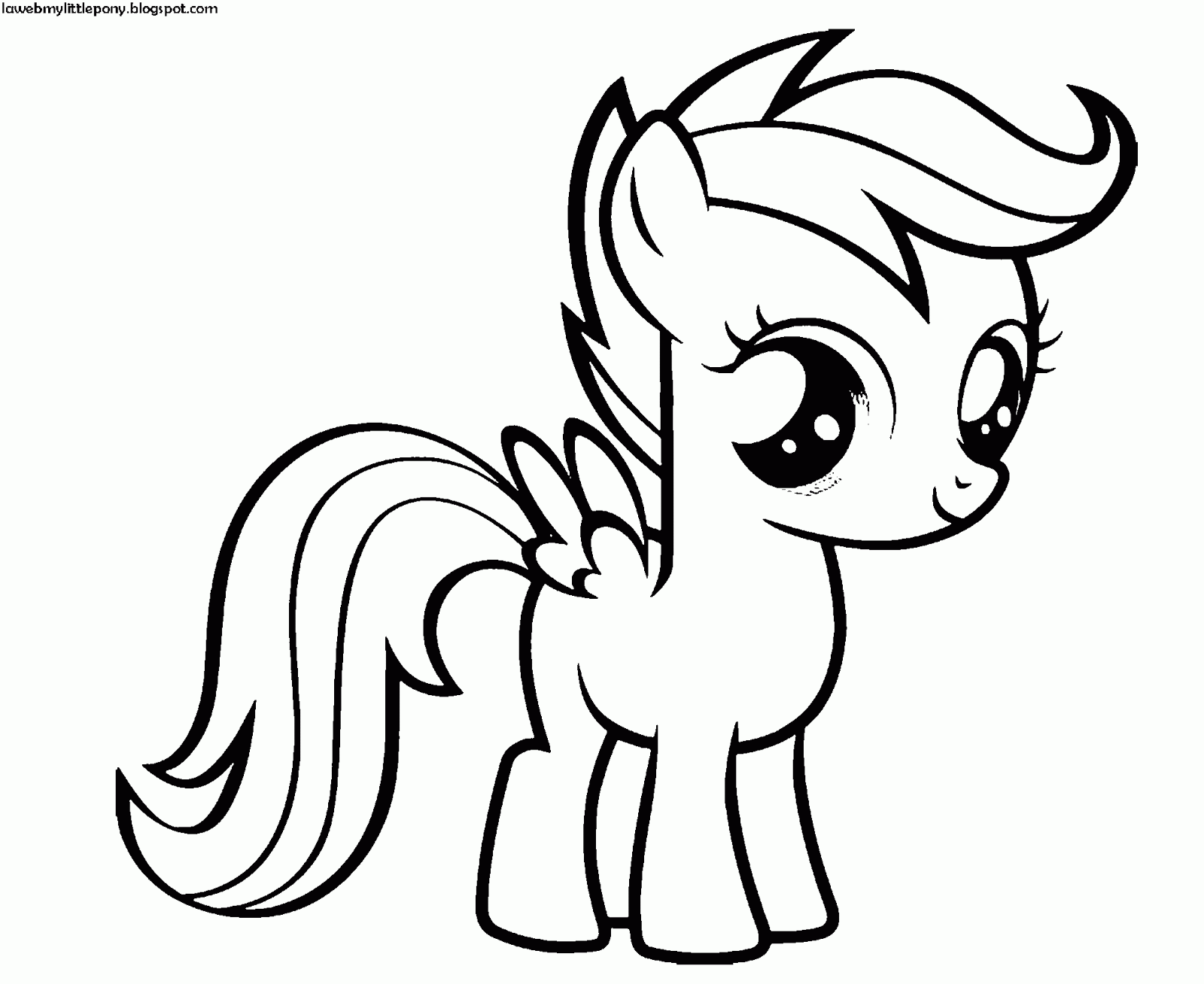 My Little Pony: Dibujos para colorear de Scootaloo de My Little Pony