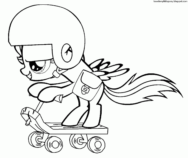 My Little Pony: Dibujos para colorear de Scootaloo de My Little Pony My Little Pony: Dibujos para colorear de Scootaloo de My Little Pony