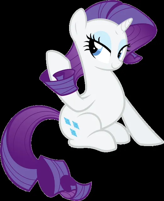 My Little Pony: Dibujos para imprimir y recortar de Rarity