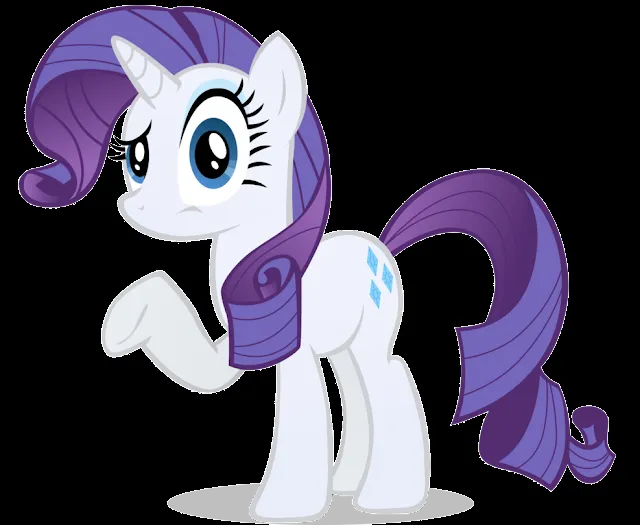 My Little Pony: Dibujos para imprimir y recortar de Rarity