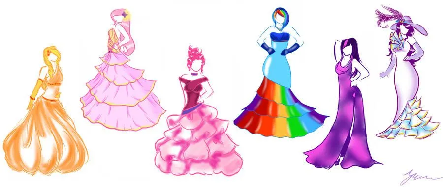 My Little Pony in Formal by ~June-Malatesta on deviantART