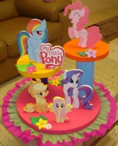 Decoración de cumpleaños de My Little Pony - Imagui