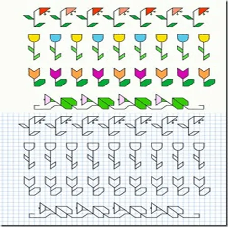 Dibujos en cuadrícula empleando diferentes tipos de líneas ... Dibujos en cuadrícula empleando diferentes tipos de líneas ...