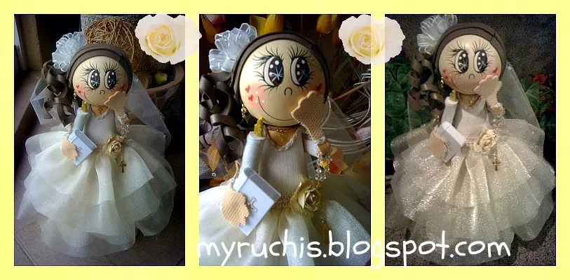 Myruchis: Centro de Mesa para Primera Comunión. Myruchis Mariana