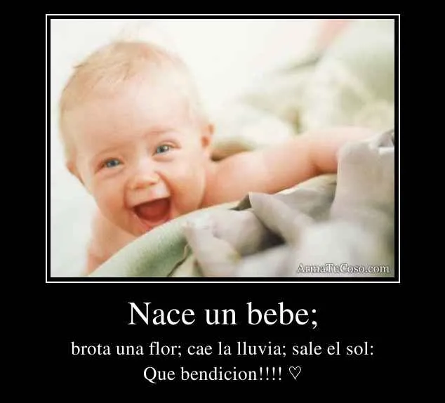 Nace un bebe;