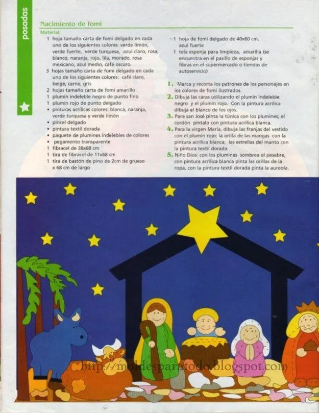 Nacimiento de Cartón y Foami ~