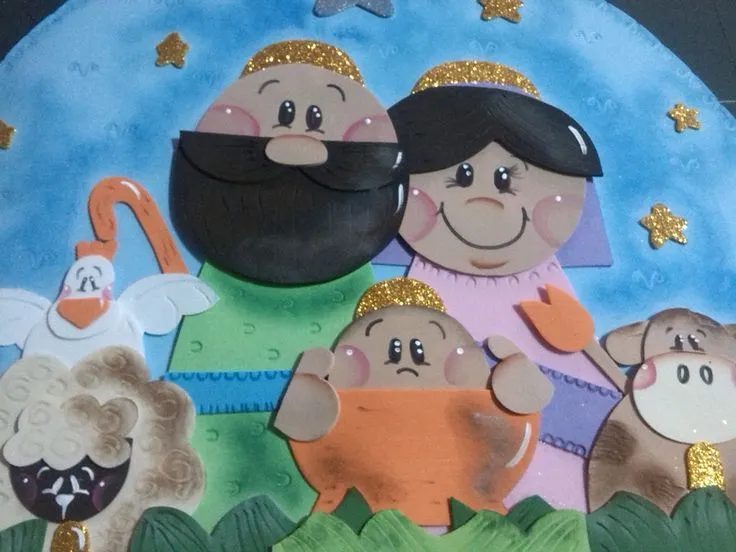 NACIMIENTO EN FOAMI | presépios/santos | Pinterest