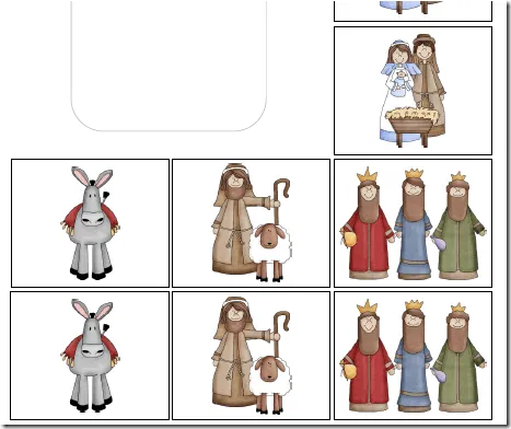 Nacimiento para recortar y armar - Imagui