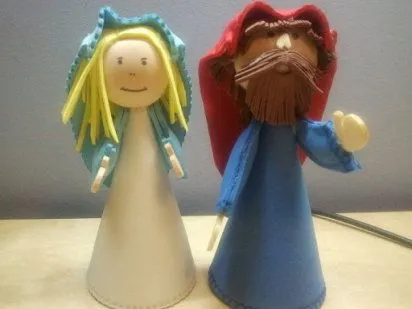 Nacimiento navidad manualidades - Imagui