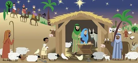 El nacimiento del niño Jesús. Cuento de Navidad