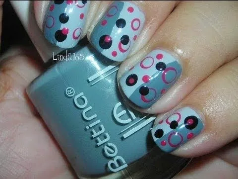 Nail Art - Dot... dot... dot... - Decoración de Uñas - YouTube