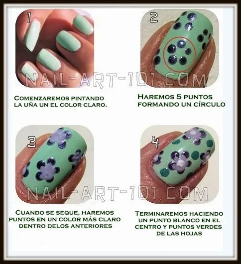 Nail Art para principiantes: Uñas con flores | Vanitech by Nina