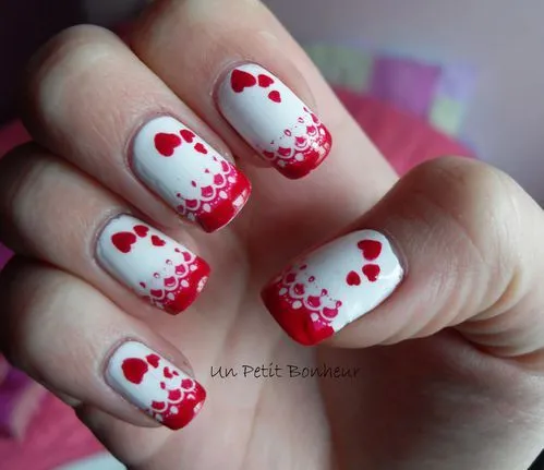 Nail Art de la Saint Valentin - Nail Art par Un Petit Bonheur Nail Art de la Saint Valentin - Nail Art par Un Petit Bonheur