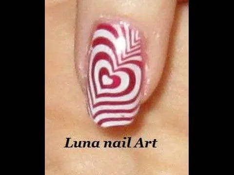 Nail art Saint-Valentin - YouTube