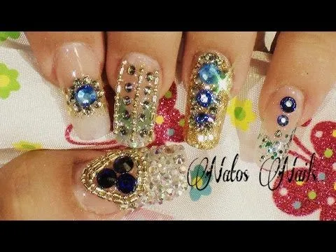 Nail Design with Swarovski - Natos Nails - Uñas Acrilicas 2015 ... Nail Design with Swarovski - Natos Nails - Uñas Acrilicas 2015 ...